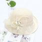 Temperament flower lace bowler hat