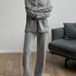 Knit Button Up Two Pieces Set