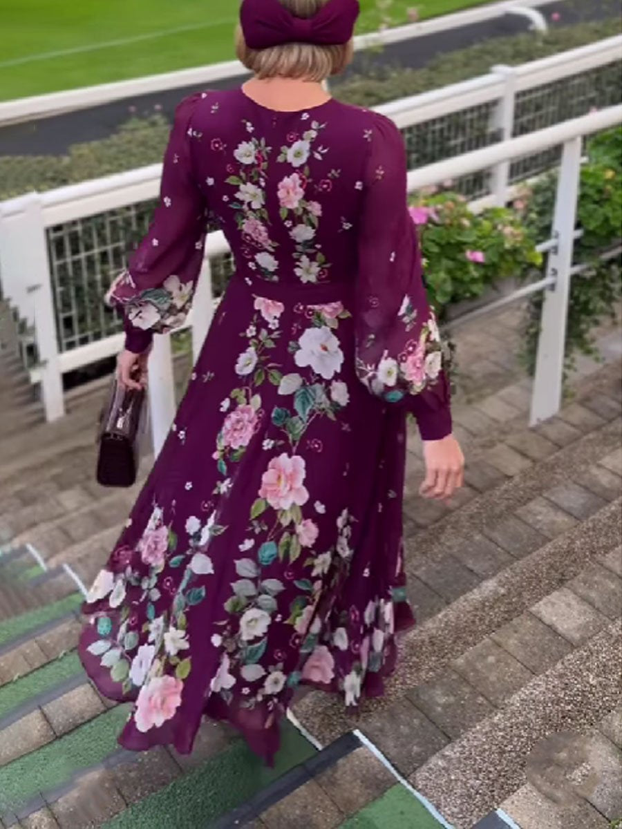 The Floral Silk Dress