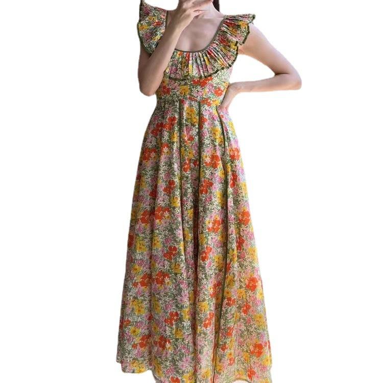 Vintage Floral Long Dress