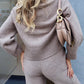 Turtleneck Knit Two Pieces Set