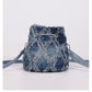 Drawstring Tassel Shoulder Bag