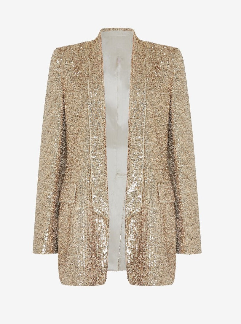 Sequined Long Sleeve Blazer