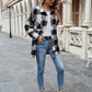 Fashion Lapel Lattice Loose Casual Jacket