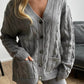 Knit Button Up Two Pieces Set