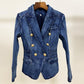 Urban Regular Fit Long Sleeve Plain Denim Coat