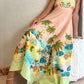 Coconut linen print dress