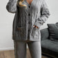 Knit Button Up Two Pieces Set
