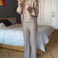 Turtleneck Knit Two Pieces Set