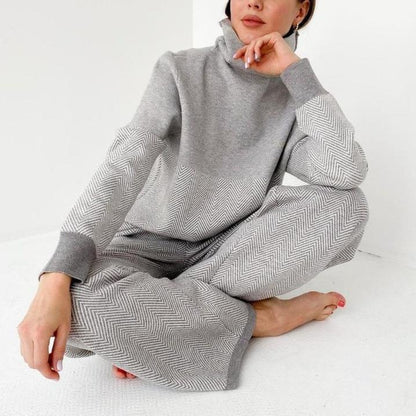 Good Feeling Herringbone Loungewear Set