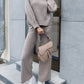 Turtleneck Knit Two Pieces Set