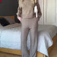 Turtleneck Knit Two Pieces Set