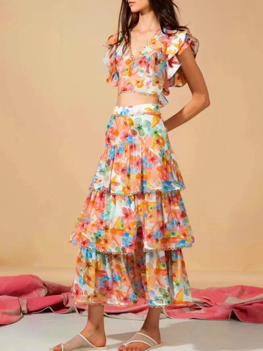 PETALS SKIRT SET