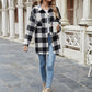 Fashion Lapel Lattice Loose Casual Jacket