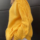 Casual Cozy Yellow Knit Cardigan