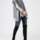 Lie In CFields Striped Oversize Knit Cape Sweater