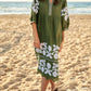 Classic Loose Printed Midi Dress