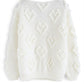 Knit Your Love V-Neck Sweater In White