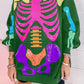 Rainbow Skeleton Sweatshirt Dress