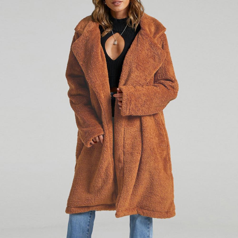 Long Autumn Lapel Coat