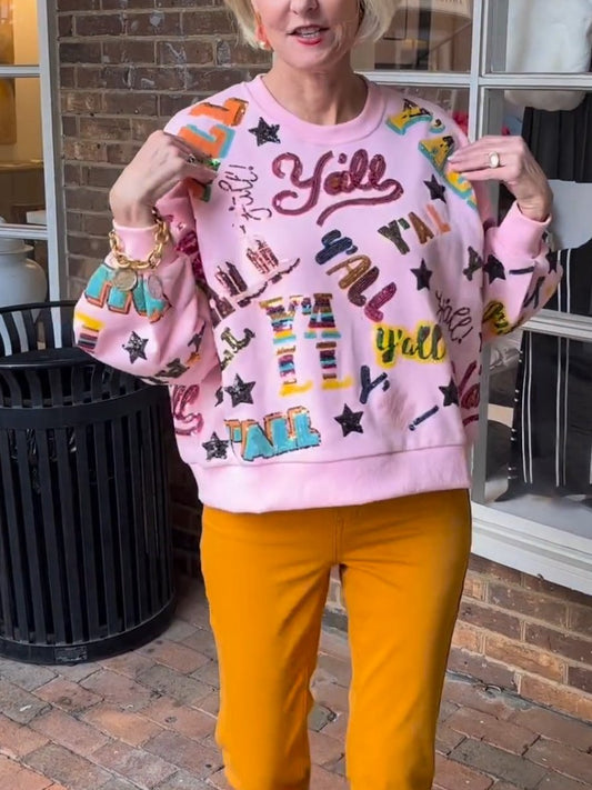 Queen of Sparkles Pink Sweatshirt