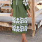 Classic Loose Printed Midi Dress
